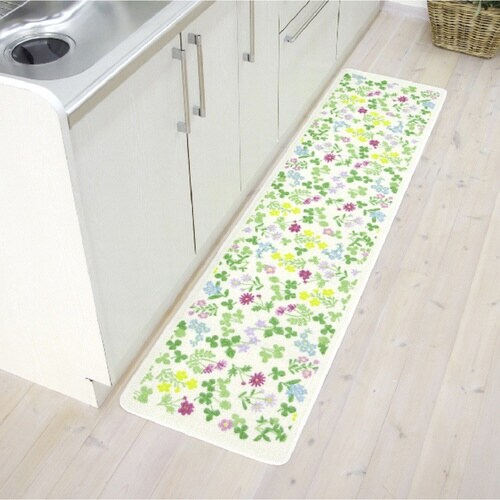 キッチンマット 総柄 45×180cm スプリング