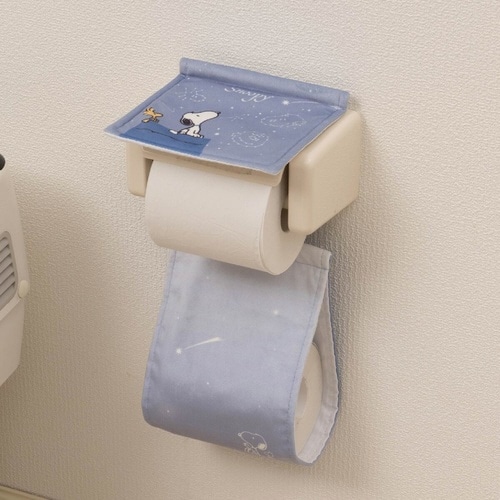 ペーパーホルダーカバースヌーピーブルーグレー×2
