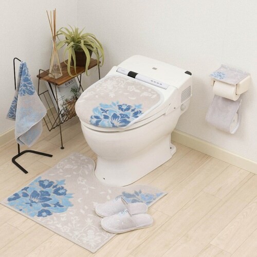 トイレマット ブルーグレー