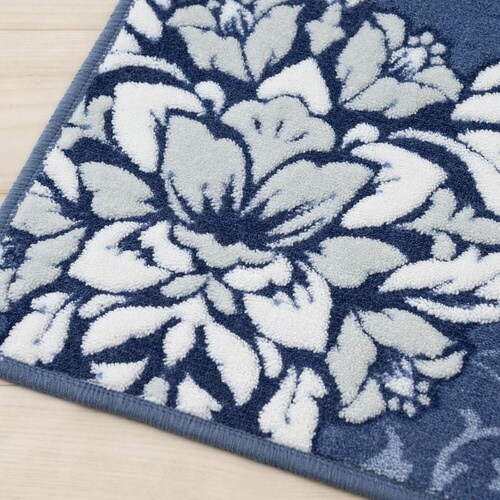 トイレマット ネイビーブルー