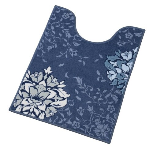 トイレマット ネイビーブルー