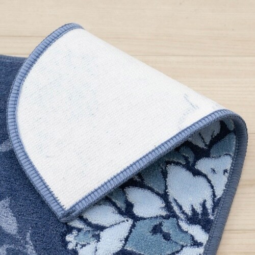 トイレマット ネイビーブルー