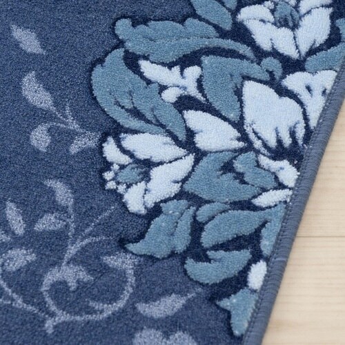 トイレマット ネイビーブルー