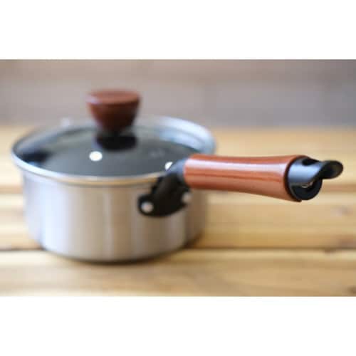 片手鍋 18cm IH対応 ガラス蓋付き