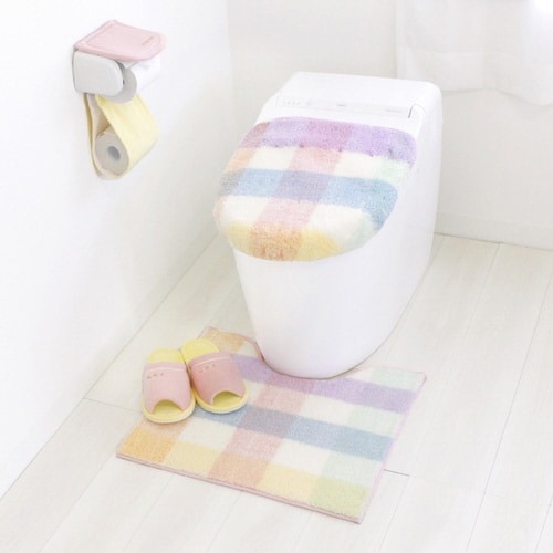 トイレマット パレット 約48×53cm ピンク