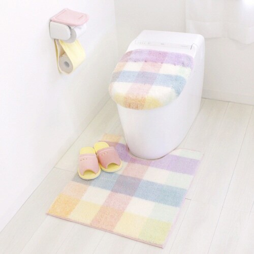 トイレマット パレット 約70×58cm ピンク