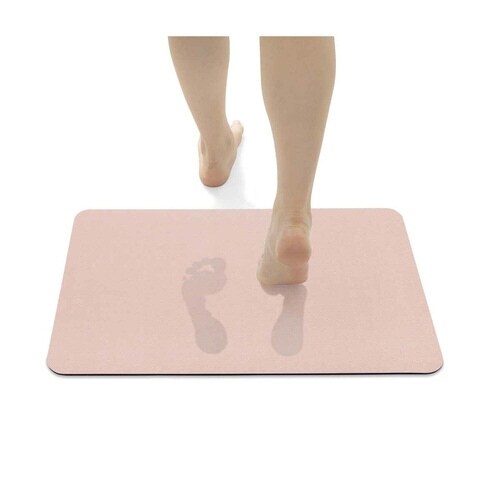 バスマット 珪藻土 ソフトバスマット ピンク×2