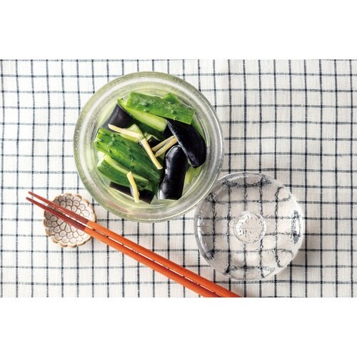 漬物鉢 キッチンアシスト 浅漬け ガラス 大×2