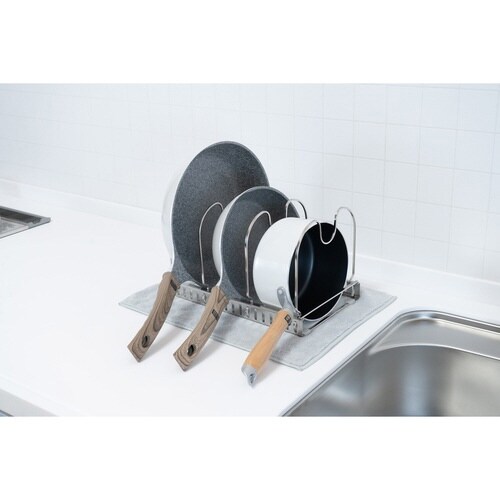 フライパンラック &kit 調節できる×2