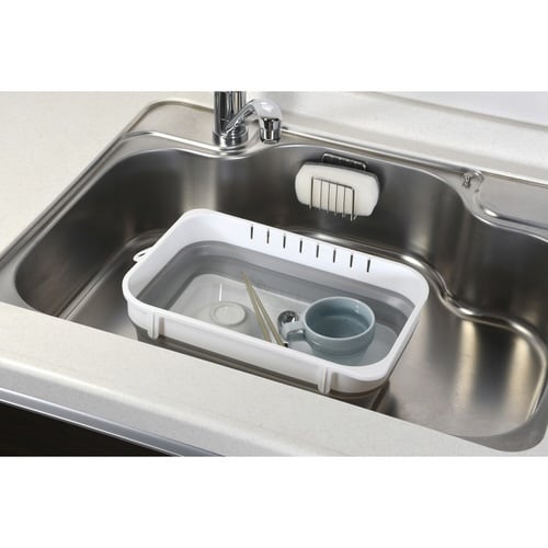 洗い桶 キッチンメイト 折りたたみできる 角型×2