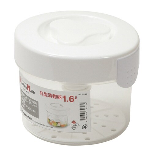 漬物容器 キッチンメイト 丸型 漬物器 1.6L