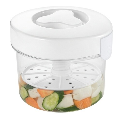 漬物容器 キッチンメイト 丸型 漬物器 1.6L