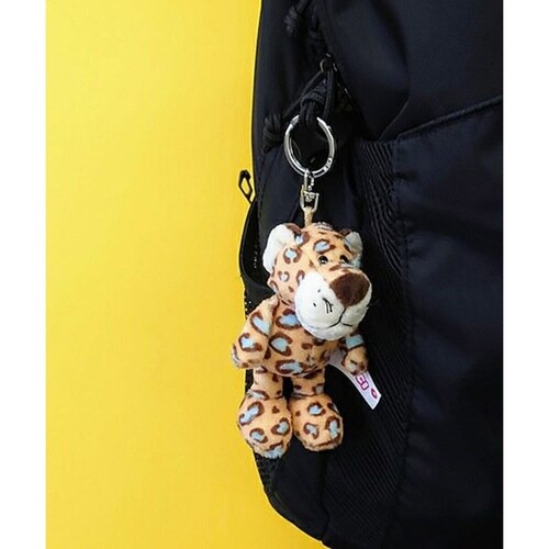 キーホルダー ビーンバッグ レパード×ブルー