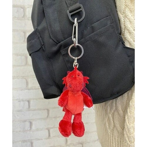 キーホルダー ビーンバッグ ドラゴン×レッド