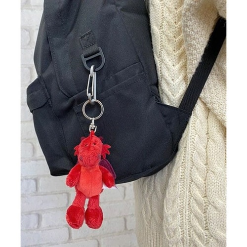 キーホルダー ビーンバッグ ドラゴン×レッド
