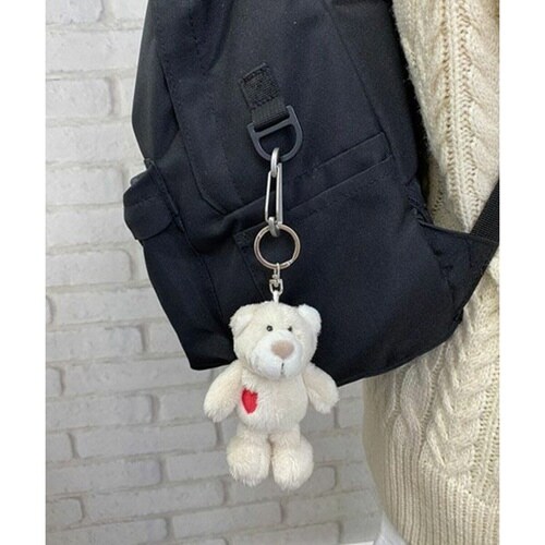 キーホルダー ビーンバッグ ラブベア(ホワイト)