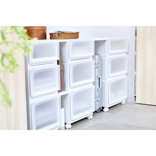 専用棚 幅15cm フィッツケース ホワイト×2