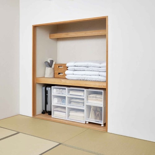 収納ケース Fits フィッツ ホワイトクリア