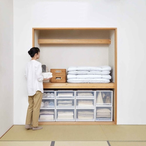 収納ケース Fits フィッツ ホワイトクリア