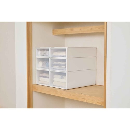 収納ケース Fits フィッツ ホワイトクリア