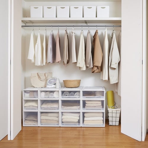 収納ケース Fits フィッツ ホワイトクリア