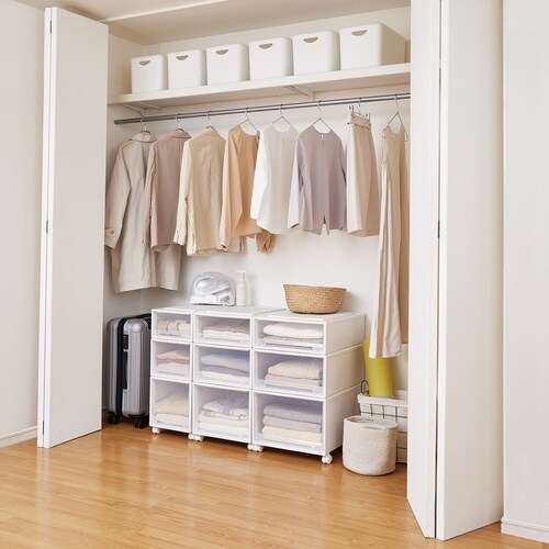 収納ケース Fits フィッツ ホワイトクリア