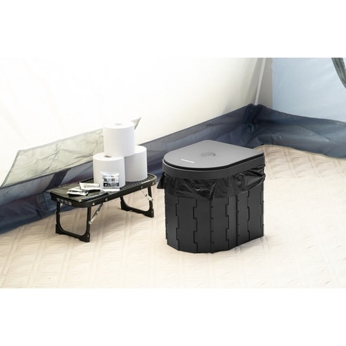 簡易トイレ ポータブルトイレ D型 折りたたみ