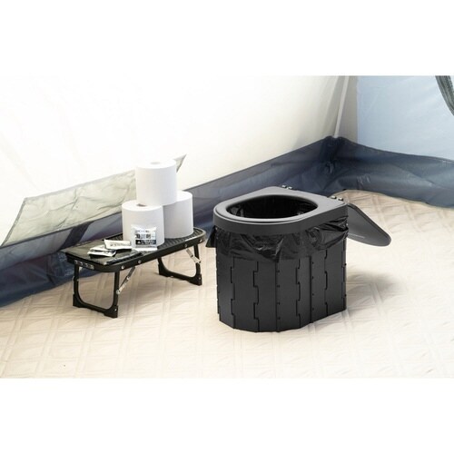 簡易トイレ ポータブルトイレ D型 折りたたみ