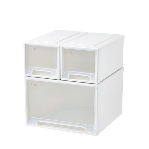 収納ケース Fits フィッツ ホワイトクリア