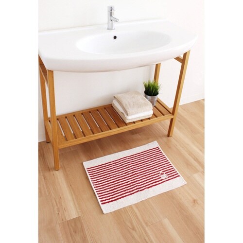 バスマット カーサ 洗えるマット レッド×2