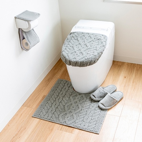 蓋カバー アラン トイレフタカバー 兼用 グレー