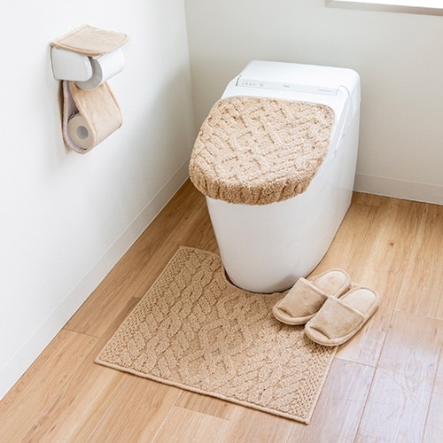 トイレマット アラン 約55×60cm ベージュ