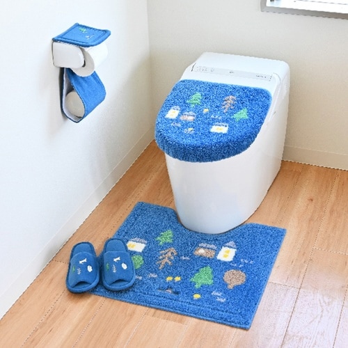 トイレマット ナタルシーナリー ネイビー