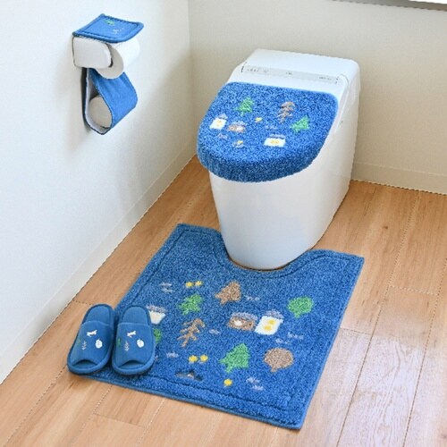 トイレマット ナタルシーナリー ネイビー