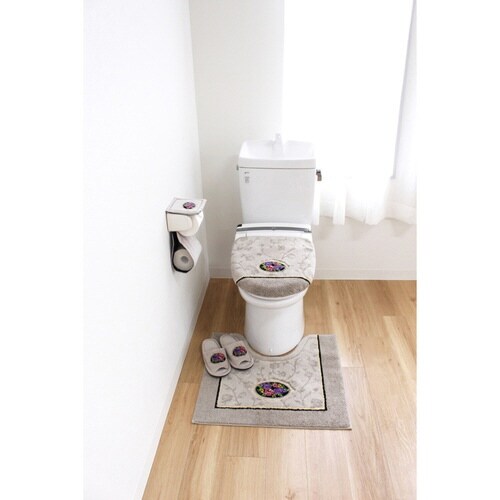 トイレマット シェニールロゼ ベージュ