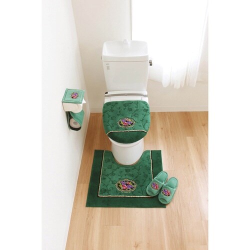 ペーパーホルダーカバー シェニールロゼ グリーン