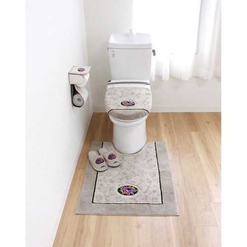 トイレマット シェニールロゼ ベージュ