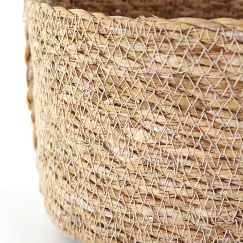 かご ハンドルバスケット ナチュラルシーグラス