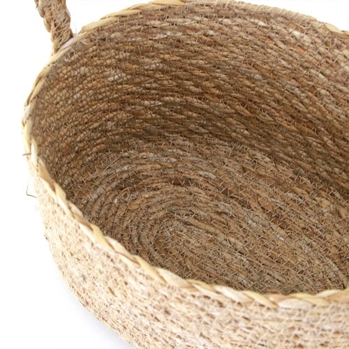 かご ハンドルバスケット ナチュラルシーグラス