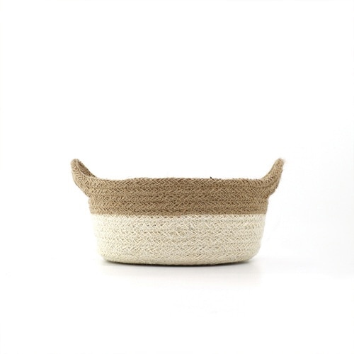 かご コニカルジュートトレイ ホワイト