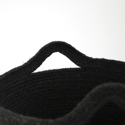 かご コニカルジュートバスケット ブラック