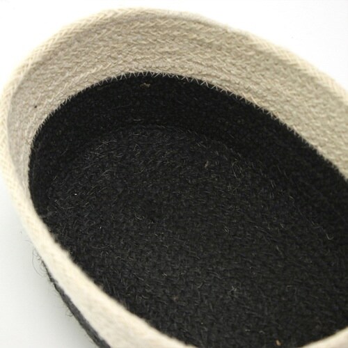 かご オーバルジュートバスケット 小物入れ