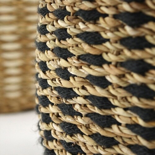 かごバッグ Uシェイプバスケット M L 2個組