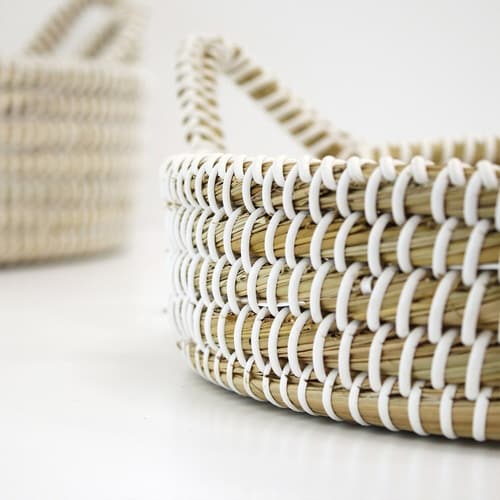 かご ラウンドバスケット S M L 3個組