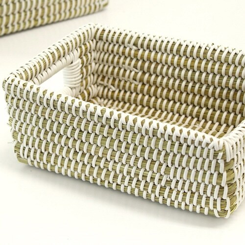 かご レクタングルバスケット S M L 3個組