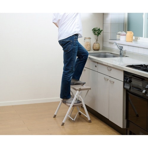 脚立 コンパクト 踏み台 2段 折りたたみ