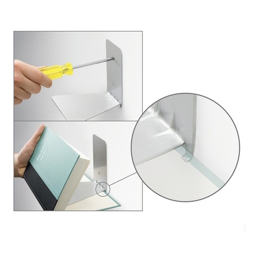 棚 壁 コンシール S 3個入り シルバー