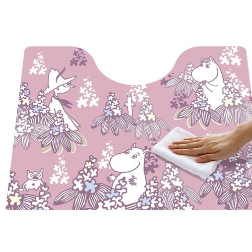 トイレマット ムーミン PVC ピンク×2