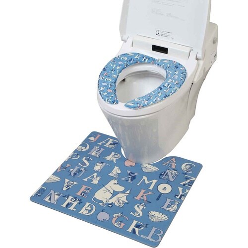 便座カバー ムーミン ブルー×2