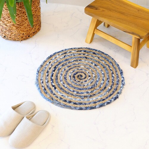 玄関マット ラウンド うずまき